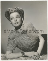 3t1325 ANN SHERIDAN deluxe 7.25x9 still 1942 lounging portrait of the Warner Bros star by Welbourne!
