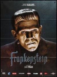 3t0028 FRANKENSTEIN French 1p R2008 wonderful close up of Boris Karloff as the monster!