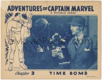 3t0642 ADVENTURES OF CAPTAIN MARVEL chapter 3 LC 1941 masked Scorpion c/u + cool border art, serial!
