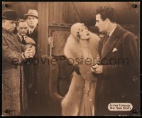 3t0016 NEW YORK NIGHTS jumbo LC 1929 Norma Talmadge pleads with Gilbert Roland holding gun, rare!