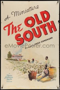 3t0939 OLD SOUTH 1sh 1940 shown before Gone With the Wind, Fred Zinnemann, ultra rare!