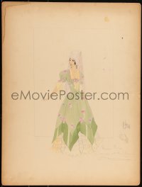 3t0003 LASH 2-sided 15x20 signed costume drawing 1930 outfits for Marian Nixon by Edward Stevenson!