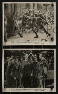 3t1609 ADVENTURES OF ROBIN HOOD 9 8x10 stills R1948 Errol Flynn, Olivia De Havilland, Rathbone!
