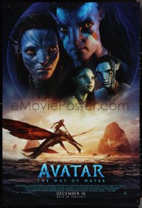 3w0659 AVATAR: THE WAY OF WATER style B advance DS 1sh 2022 James Cameron sci-fi sequel, montage!