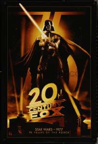 3w0231 20TH CENTURY FOX 75TH ANNIVERSARY 27x40 commercial poster 2010 Darth Vader, Star Wars!