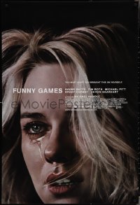 3w0773 FUNNY GAMES 1sh 2007 Michael Haneke directed, creepy image of crying Naomi Watts!