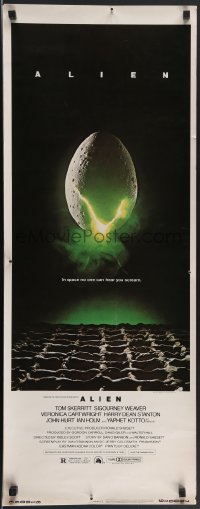 3w0560 ALIEN insert 1979 Ridley Scott sci-fi monster classic, cool hatching egg image!