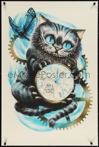 3w0055 ALICE THROUGH THE LOOKING GLASS #42/50 24x36 art print 2016 Disney, art of the Cheshire Cat!