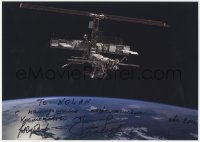 3x0323 ALEXEY LEONOV/VALERY KUBASOV signed color 10x14 REPRO photo 2006 by BOTH Russian cosmonauts!