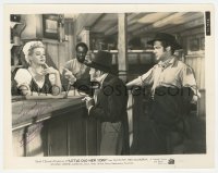 3x0427 ALICE FAYE signed 8x10.25 still 1940 with Richard Greene & two others in Little Old New York!