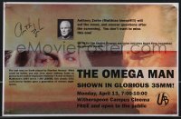 3x0134 ANTHONY ZERBE signed 11x17 special poster 2009 from a special screening of The Omega Man!