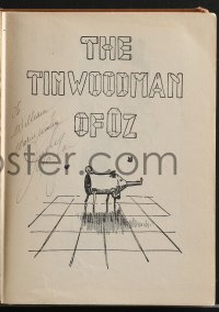 3x0020 TIN WOODMAN OF OZ signed hardcover book 1918 by Garland, Morgan, Bolger, Lahr, Haley & 2 more!