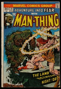 3y1163 ADVENTURE INTO FEAR #19 comic book December 1973 1st Howard the Duck, Man-Thing, Gil Kane art
