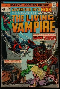 3y1165 ADVENTURE INTO FEAR #24 comic book October 1974 Morbius vs Blade, Gil Kane & Romita cover art!
