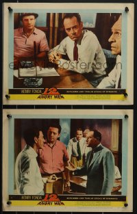 3y0722 12 ANGRY MEN 2 LCs 1957 Henry Fonda, Sidney Lumet classic, great images of key scenes!