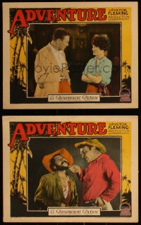 3y0724 ADVENTURE 2 LCs 1925 Starke, Wallace Beery, Hatton in the South Seas, from Jack London!