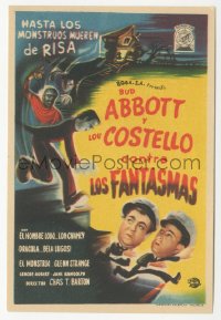 3y1232 ABBOTT & COSTELLO MEET FRANKENSTEIN Spanish herald 1950 Wolfman & Dracula after Bud & Lou!