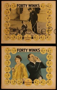 3y0713 40 WINKS 3 LCs 1925 great images of pretty Viola Dana & Theodore Roberts, ultra rare!