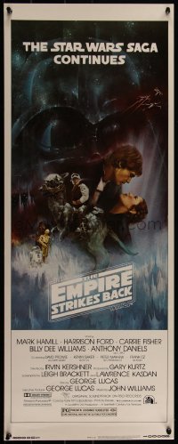 3z0486 EMPIRE STRIKES BACK insert 1980 best Gone with the Wind style art by Roger Kastel!