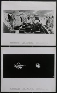 4f1206 2001: A SPACE ODYSSEY 2 Cinerama 8x10 stills 1968 Dullea & Lockwood in pod bay & in space!