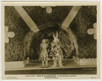 4f1229 ALICE IN WONDERLAND 8x10.25 still 1933 Charlotte Henry with Skeets Gallagher as the Rabbit!