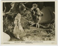 4f1228 ALICE IN WONDERLAND 8x10.25 still 1933 Charlotte Henry with Polly Moran as the Dodo Bird!
