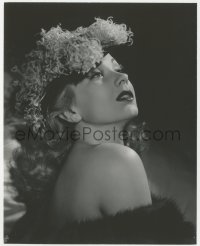 4f1239 ANN SOTHERN 7.5x9.25 still 1940 close portrait in feathered hat & fur coat by George Hurrell!