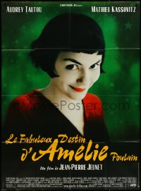4f0105 AMELIE French 1p 2001 Jean-Pierre Jeunet, great close up of Audrey Tautou by Laurent Lufroy!