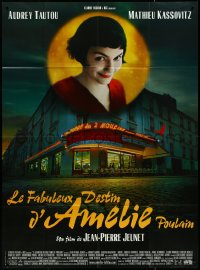 4f0106 AMELIE French 1p 2001 Jean-Pierre Jeunet, great image of Audrey Tautou over storefront!