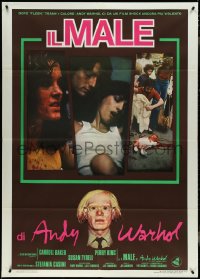4f0182 ANDY WARHOL'S BAD Italian 1p 1977 Carroll Baker, Perry King, ultra repellant different image!