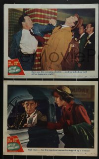 4f0638 ACT OF VIOLENCE 5 LCs 1949 Janet Leigh, Van Heflin & Robert Ryan, directed by Fred Zinnemann!