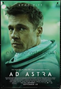 4g0774 AD ASTRA style C advance DS 1sh 2019 Brad Pitt, the answers we seek are just outside our reach!