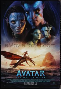 4g0788 AVATAR: THE WAY OF WATER style B advance DS 1sh 2022 James Cameron sci-fi sequel, montage!