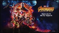 4g0468 AVENGERS: INFINITY WAR signed 14x26 video poster 2018 by Paul Bettany AND Pom Klementieff!