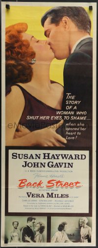 4g0517 BACK STREET insert 1961 Susan Hayward & John Gavin romantic close up, Vera Miles!