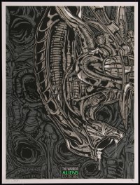 4g0344 ALIENS signed #47/86 18x24 art print 2011 by Danny Miller, Warrior edition!