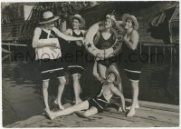 4j0504 ANGELS WITH DIRTY FACES candid deluxe 9.5x13.25 still 1938 Dead End Kids in swimsuits by Muky!