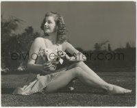 4j0505 ANN SHERIDAN deluxe 10.5x13.25 still 1940 sun tanning in skimpy outfit by Schuyler Crail!