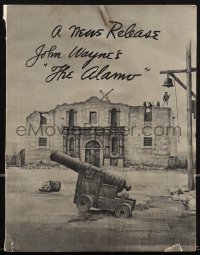 4j0494 ALAMO softcover book 1960 186 pages, sent to 10,000 people to publicize the movie, rare!