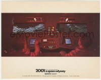 4j1309 2001: A SPACE ODYSSEY Cinerama color English FOH LC 1968 pilots bringing Sylvester to moon!