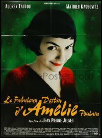 4j0152 AMELIE French 1p 2001 Jean-Pierre Jeunet, great close up of Audrey Tautou by Laurent Lufroy!