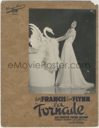 4j0245 ANOTHER DAWN French LC 1937 full-length image of beautiful Kay Francis w/ swan, ultra rare!