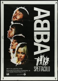 4j0117 ABBA: THE MOVIE Italian 1p 1978 Swedish pop rock, headshots of all 4 band members!