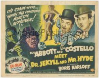 4j0712 ABBOTT & COSTELLO MEET DR. JEKYLL & MR. HYDE TC 1953 Bud & Lou meet monster Boris Karloff!