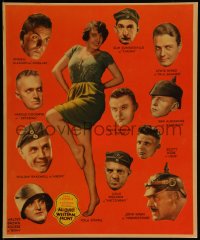 4j0077 ALL QUIET ON THE WESTERN FRONT jumbo LC 1930 sexy Yola d'Avril & headshots of stars, rare!
