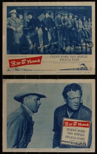 4j0631 3:10 TO YUMA 8 LCs 1957 western cowboys Glenn Ford, Van Heflin, directed by Delmer Daves