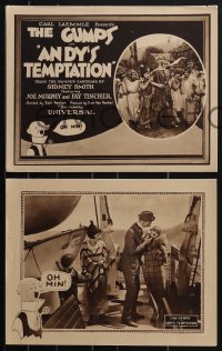 4j0671 ANDY'S TEMPTATION 5 LCs 1924 The Gumps, Sidney Smith, Joe Murphy, Fay Tincher, ultra rare!