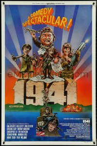 4k0692 1941 style F 1sh 1979 Spielberg, art of John Belushi, Dan Aykroyd & cast by Peter Green!