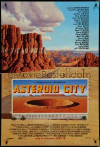4k0704 ASTEROID CITY advance DS 1sh 2023 Jason Schwartzman and huge cast, great Grand Canyon art!