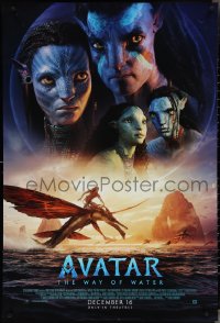 4k0708 AVATAR: THE WAY OF WATER style B advance DS 1sh 2022 James Cameron sci-fi sequel, montage!